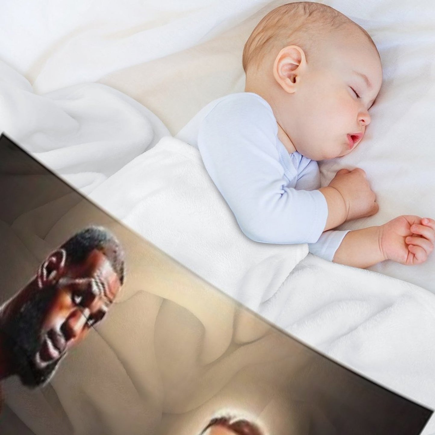 Lebron James + Jesus Throw Blanket