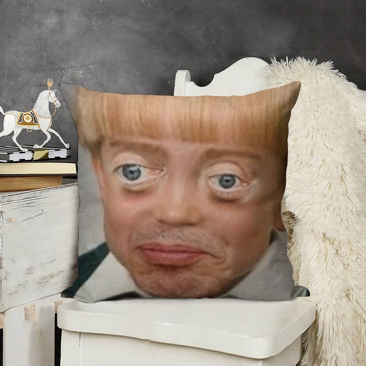Steve Buscemi Boy Linen Throw Pillow Cover