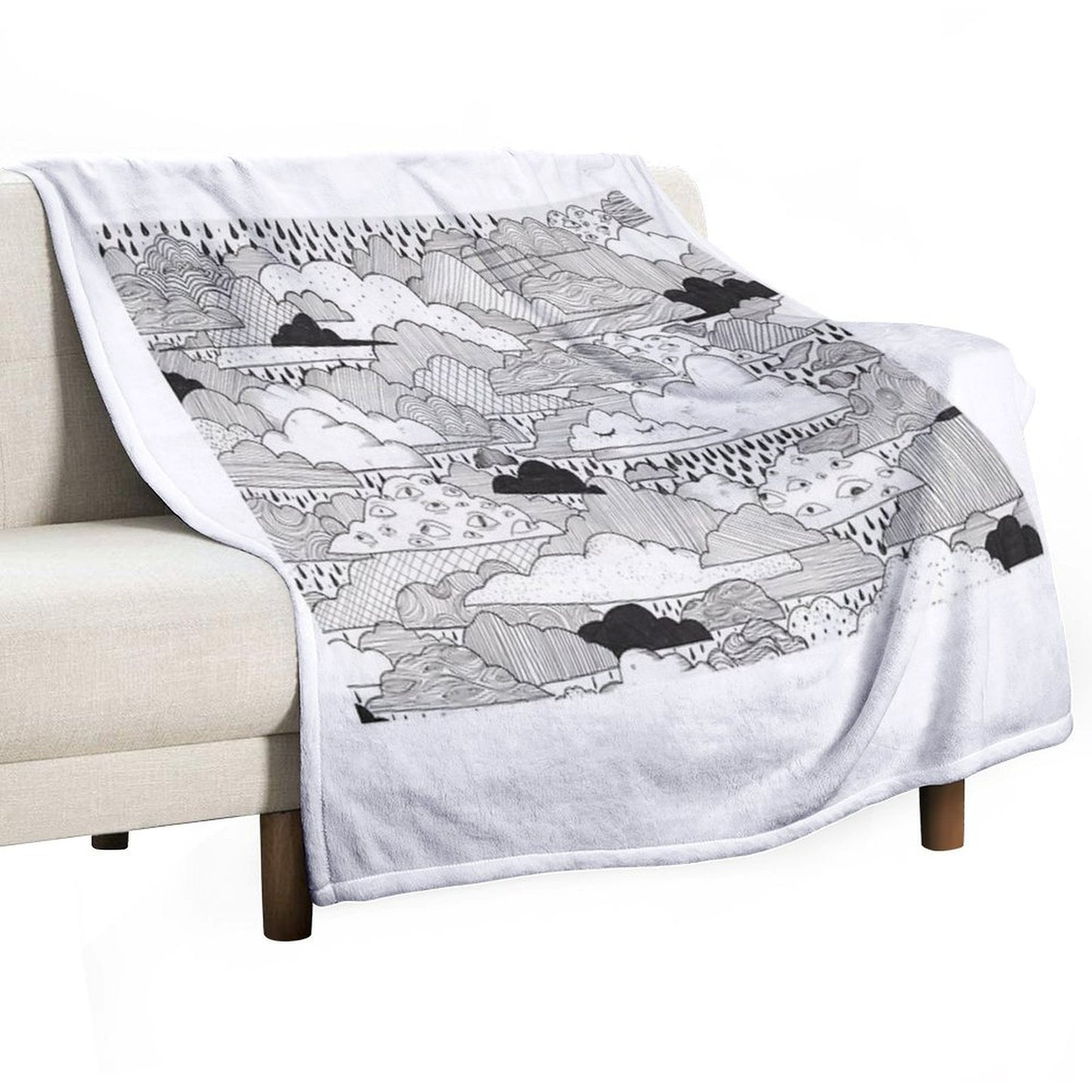 Clouds Throw Blanket