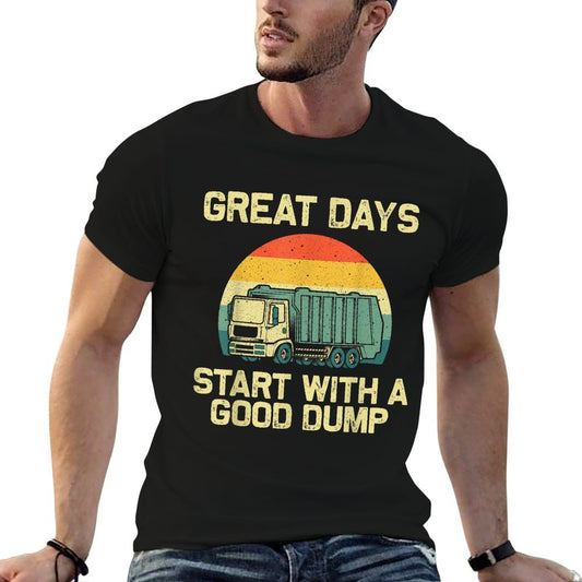 Cool Garbage Truck For Men Kids Boys Trash Waste Management T-Shirt