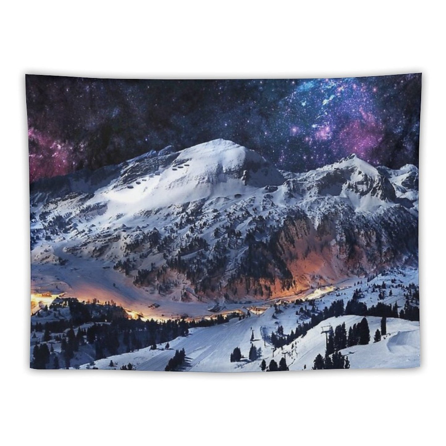 Mountain Calm in Space View Tapestry