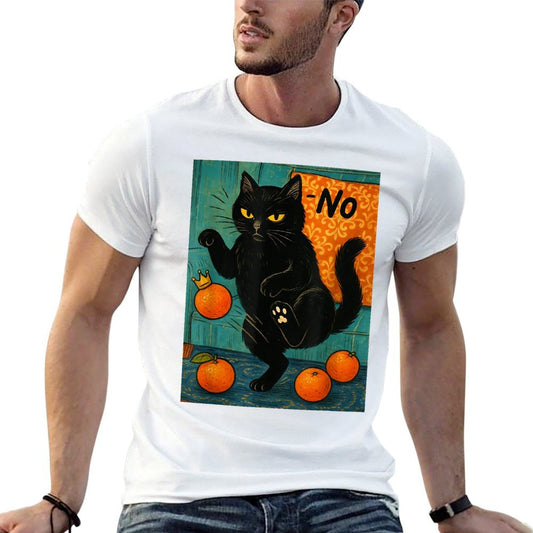 No Kings in America Black Cat Political Anti Trump Protest  Graphic-printed T-Shirt