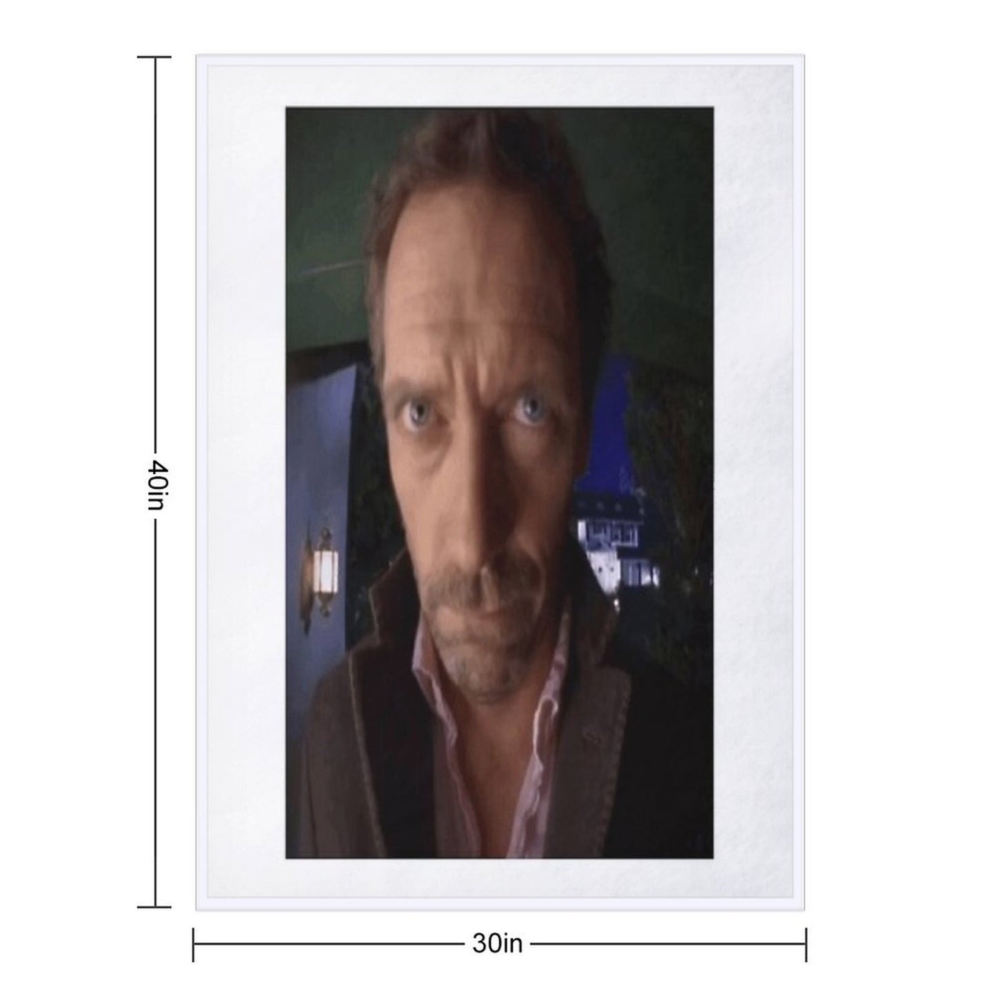 Low Quality House MD Meme Throw Blanket