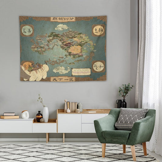 Avatar The Last Airbender Map I Tapestry