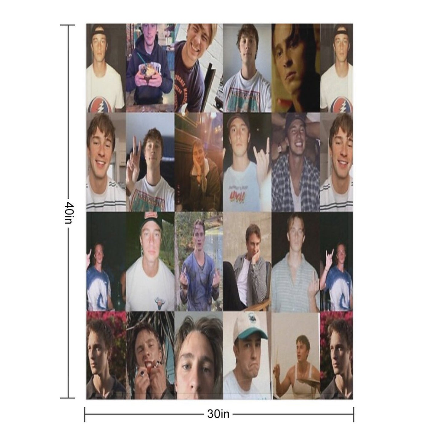 Drew Starkey Throw Blanket