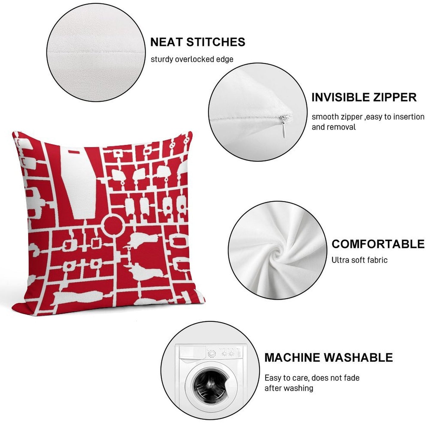 Gundam Runner  Mobile Suit Gundam Soft Easy Maintenance Throw Pillow