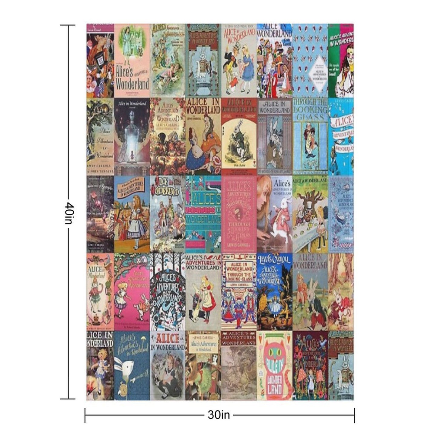 Alice in Wonderland Throw Blanket