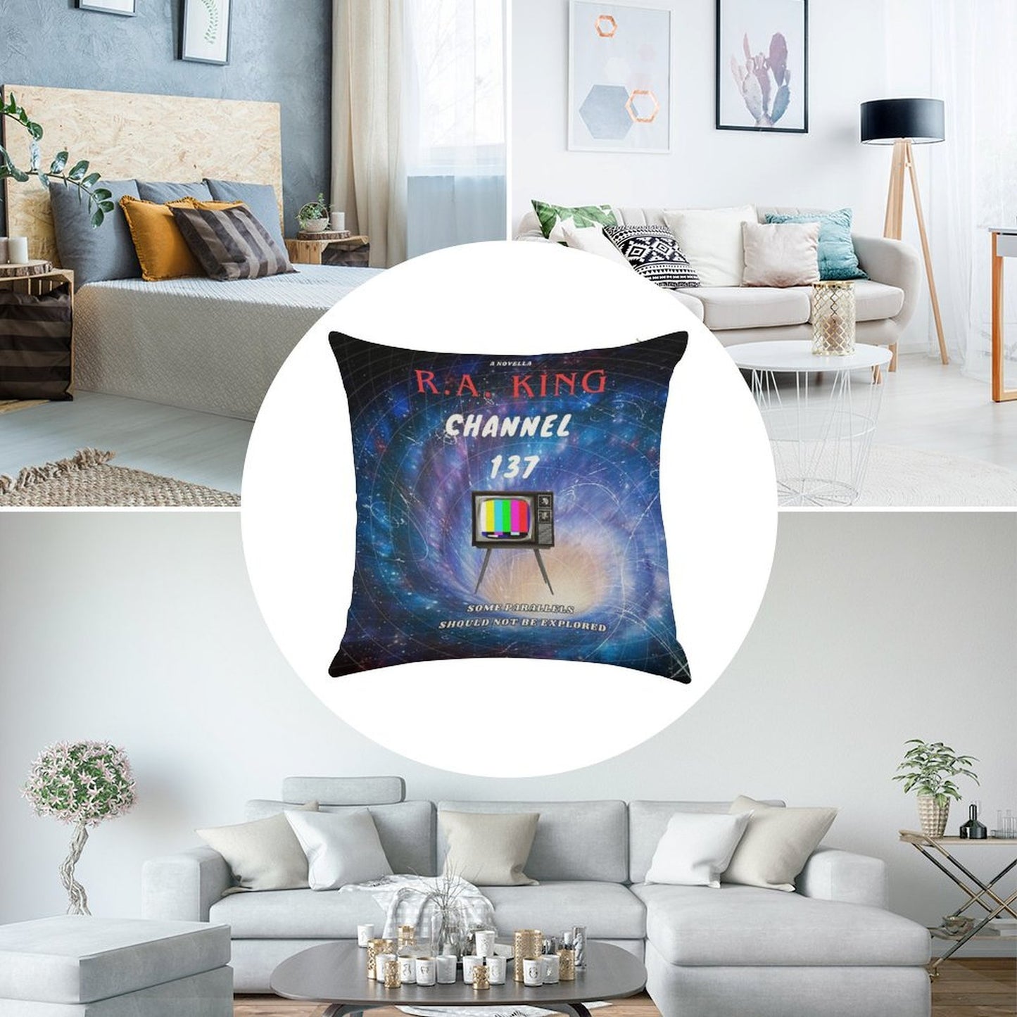 Channel 137 Linen Throw Pillow Cover