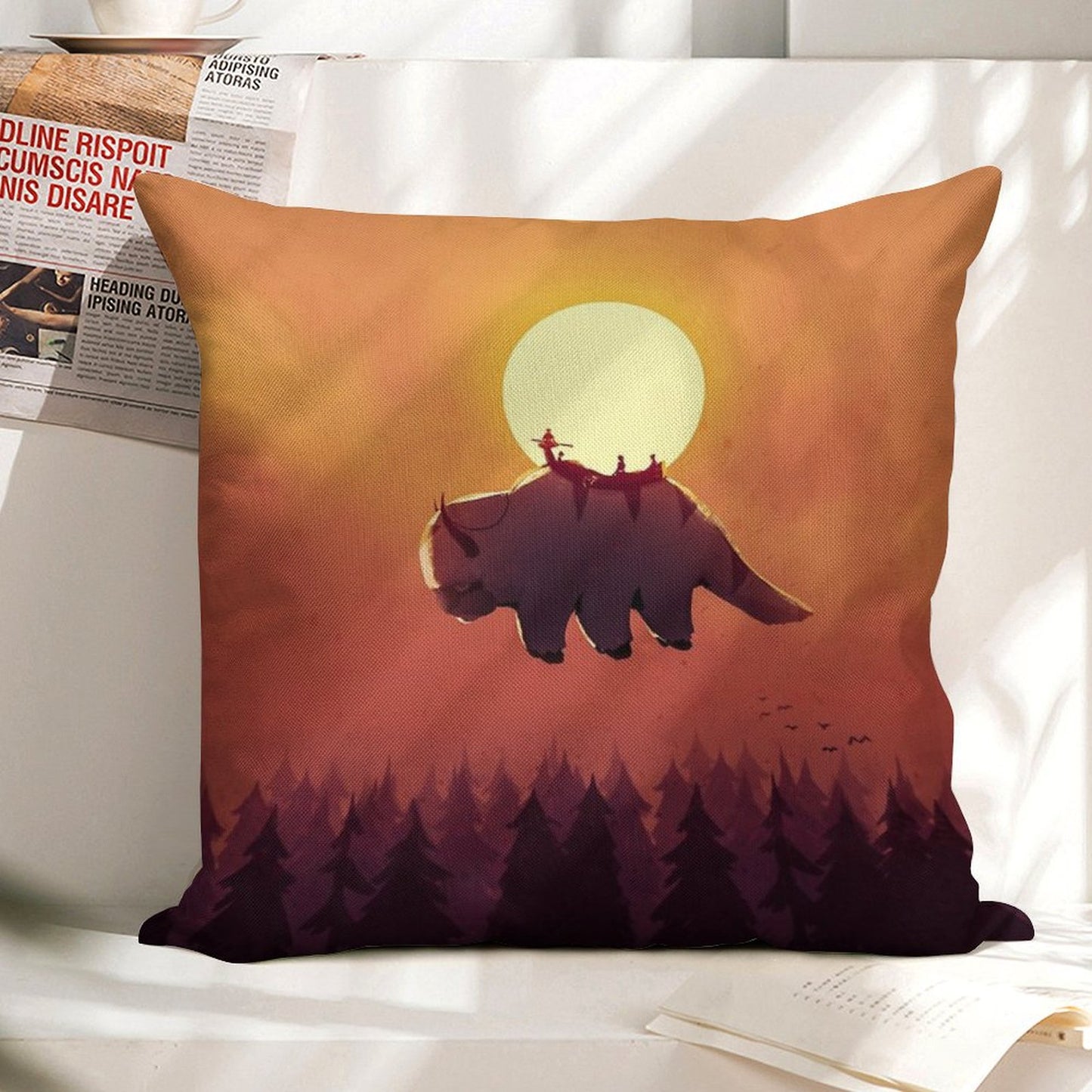 The End of All Things Linen Throw Pillow Cover