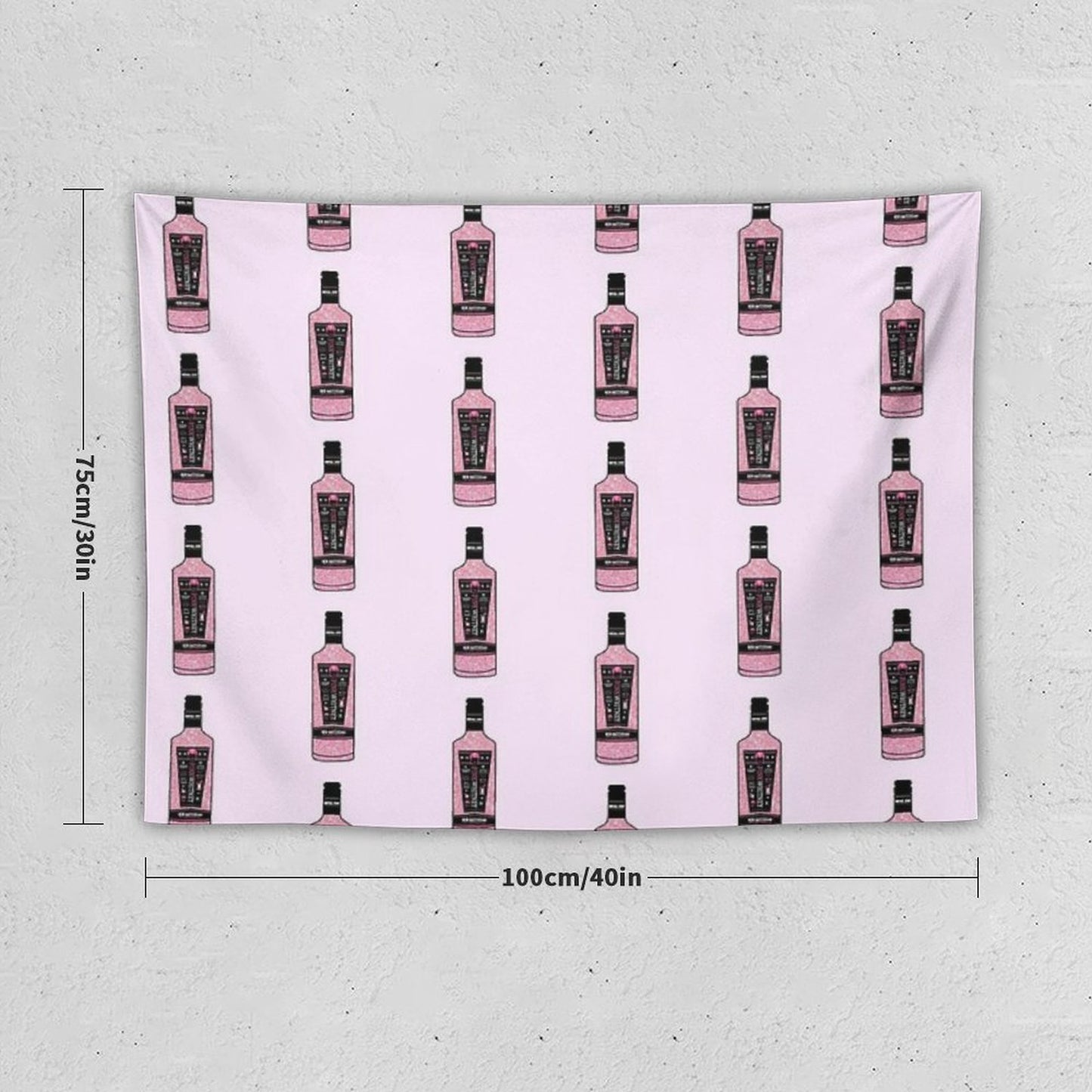 Pink Whitney Glitter Tapestry