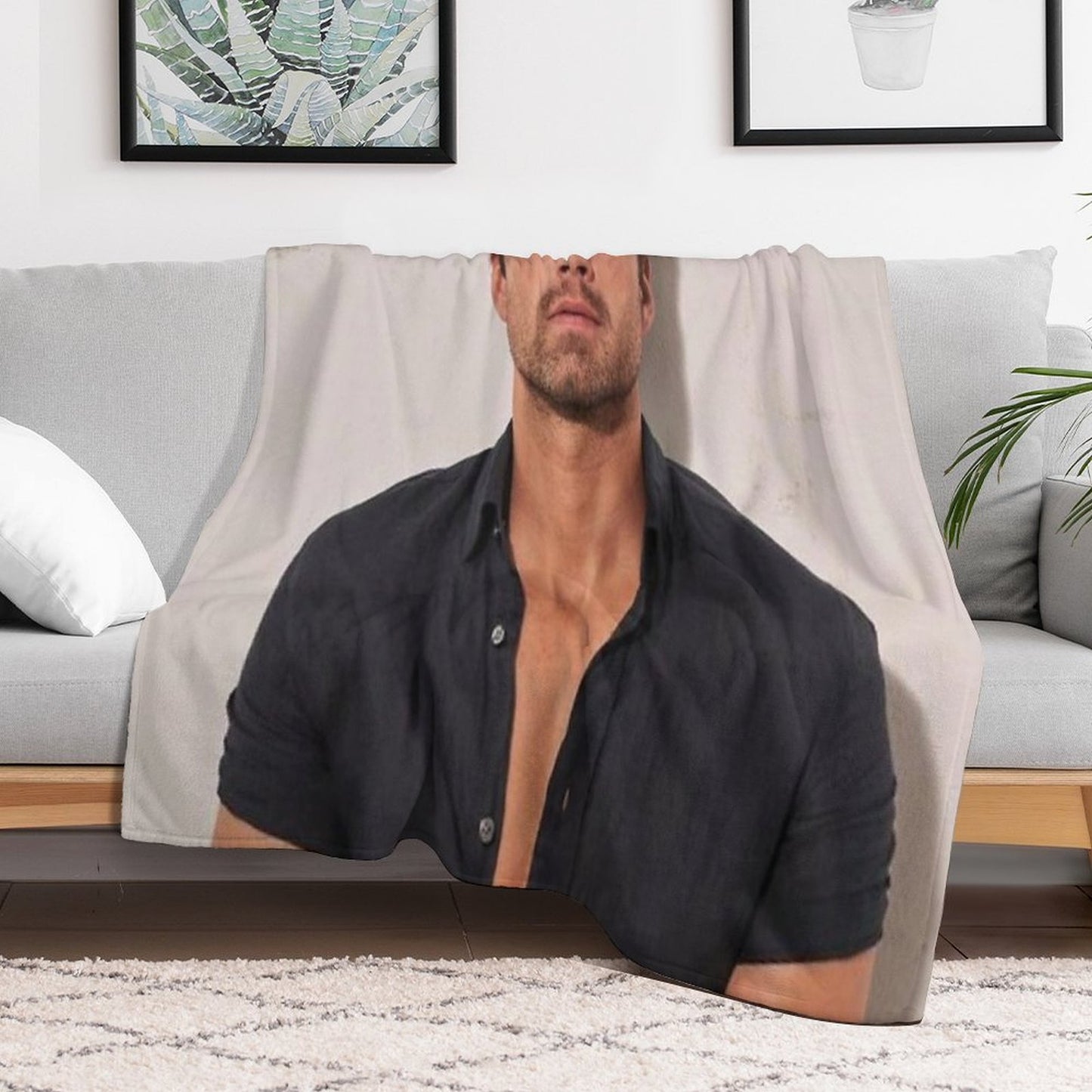 Stan in Black Shirt Throw Blanket