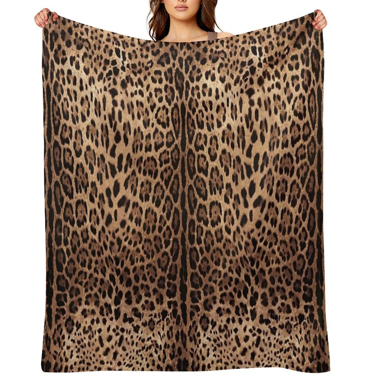 Leopard Print Skin Throw Blanket