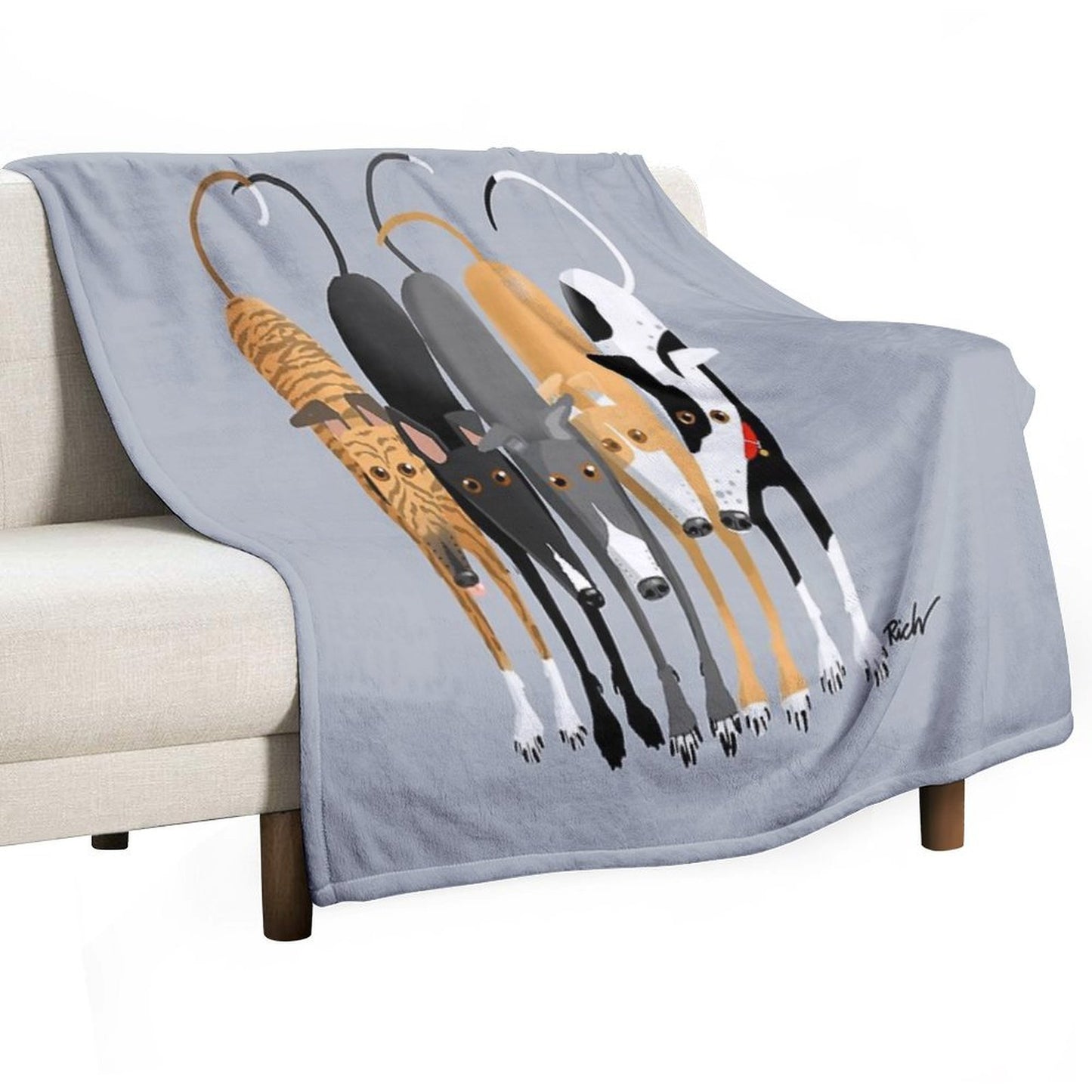 Tails Up! Throw Blanket