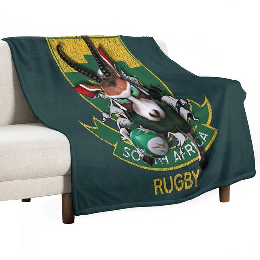 Springbok Vs Protea Throw Blanket