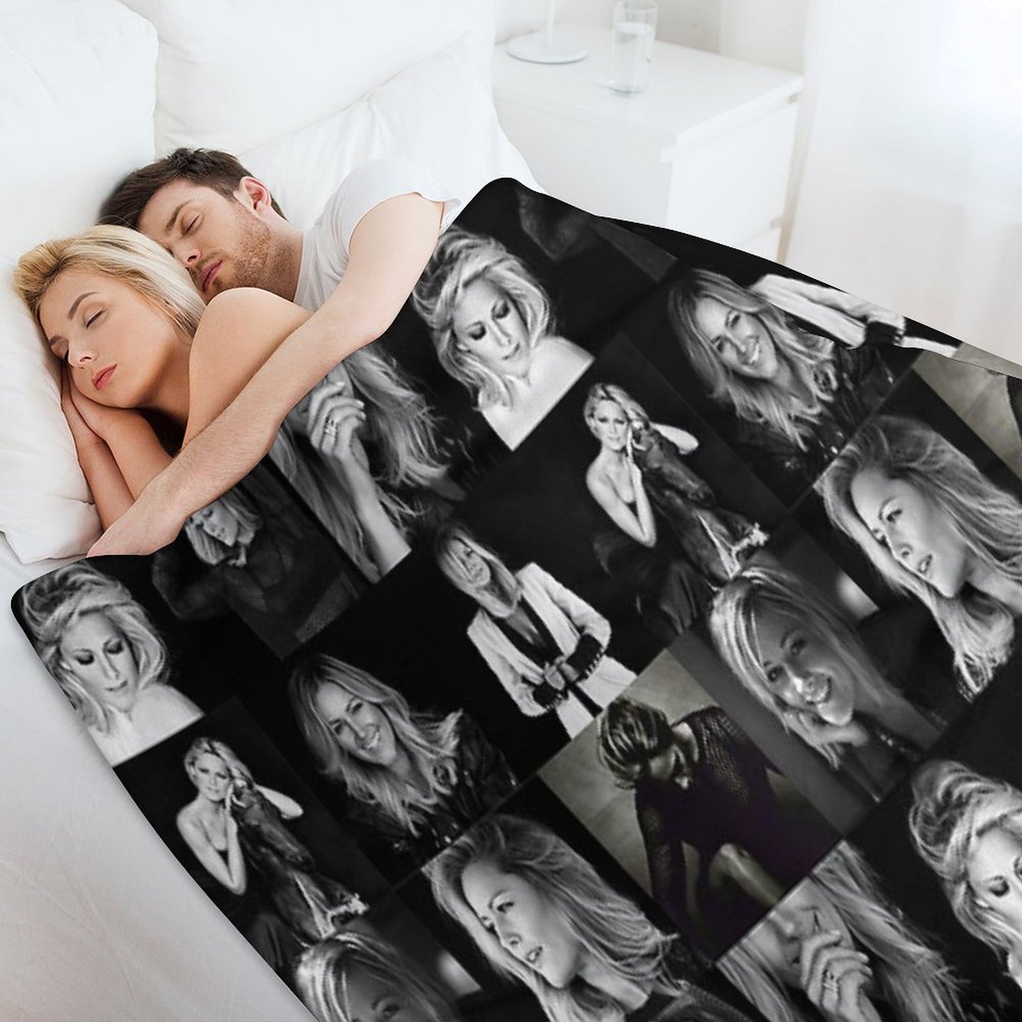 Helene Fischer Collage Throw Blanket