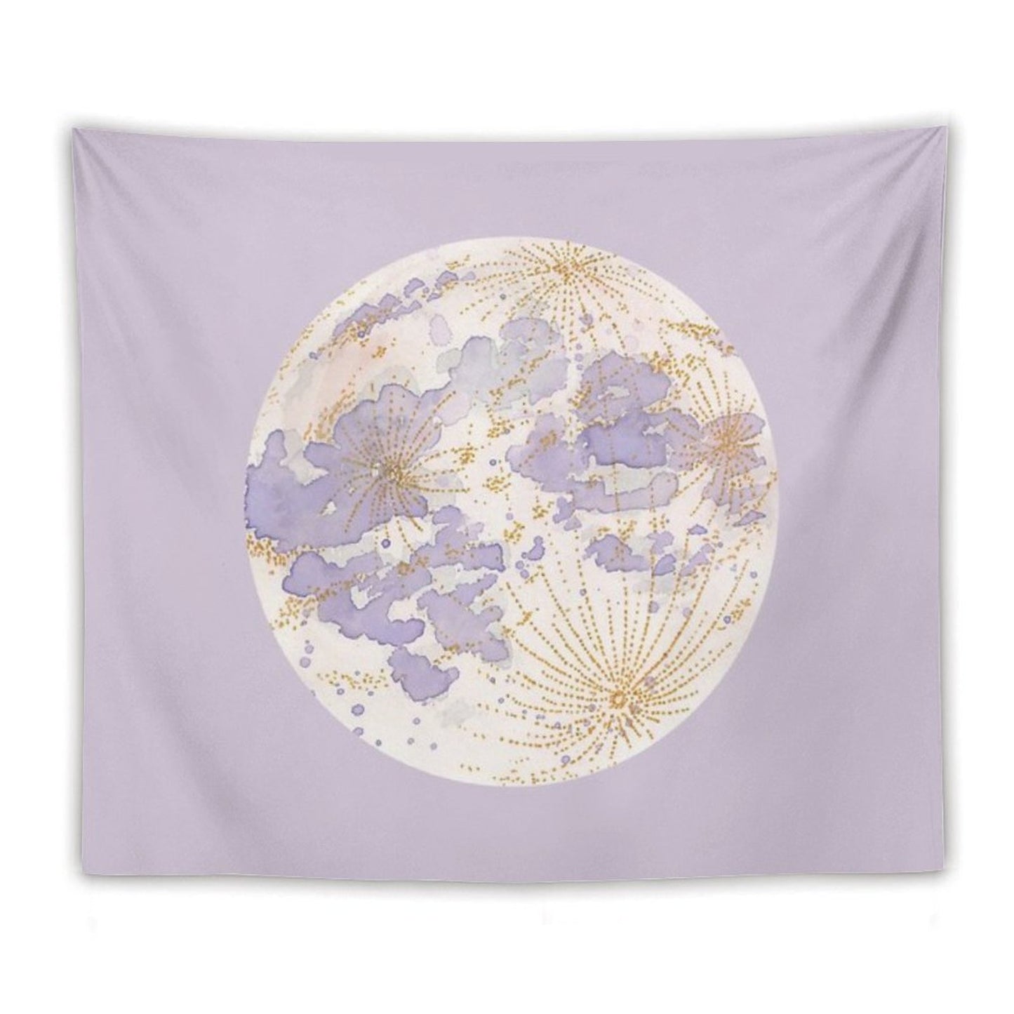 Lavendar Peach Moon Tapestry