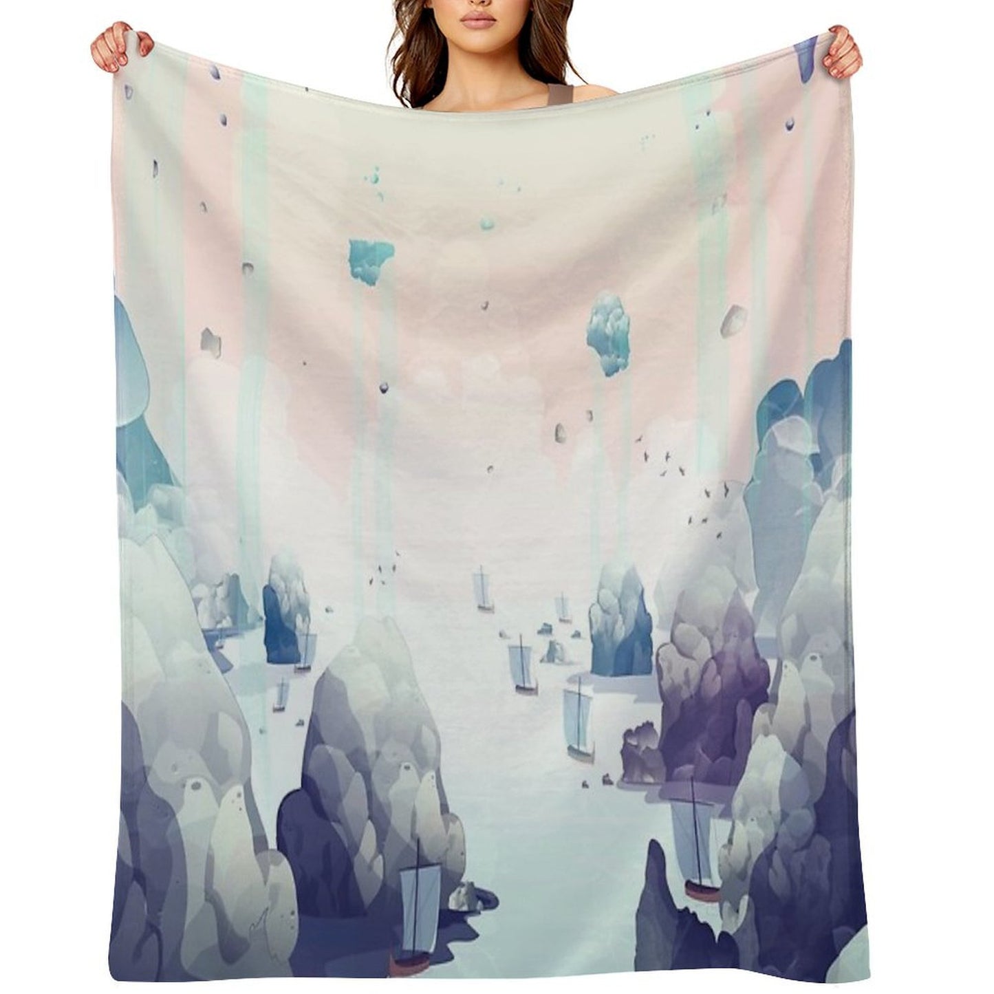 Edge of The Earth Throw Blanket