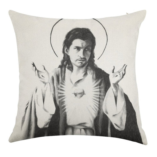 Arctic Monkeys Alex Turner As Jesus Linen Throw Pillow Cover