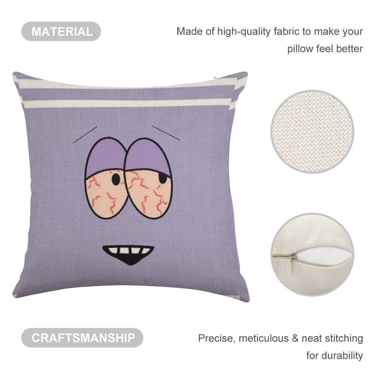 South Park - Towelie High Linen Throw Pillow Cover