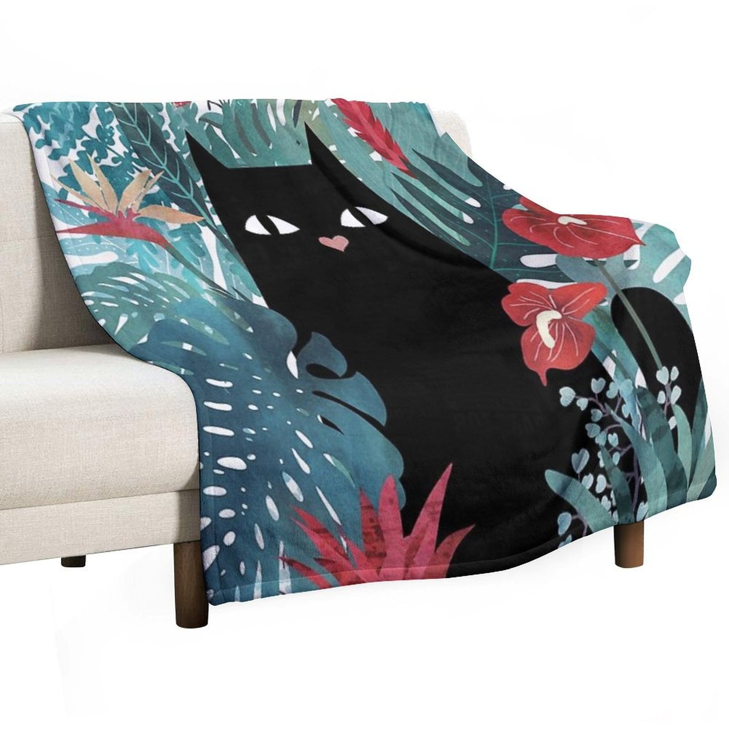 Popoki Throw Blanket
