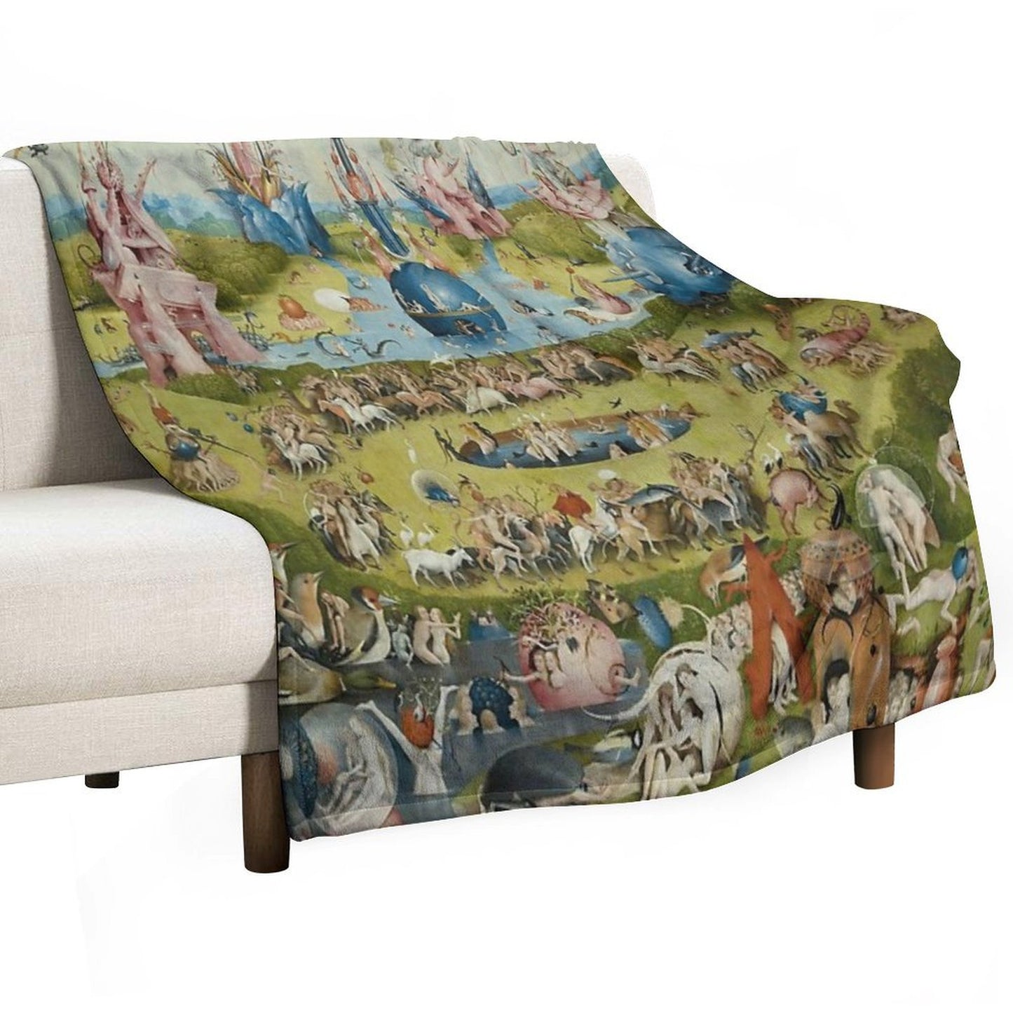 The Garden of Earthly Delights - Hieronymus Bosch Throw Blanket