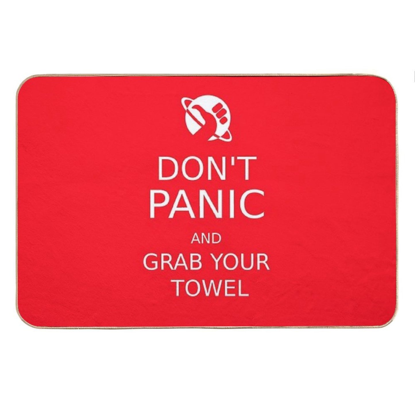 Don't Panic And Grab Your Towel Bath Mat