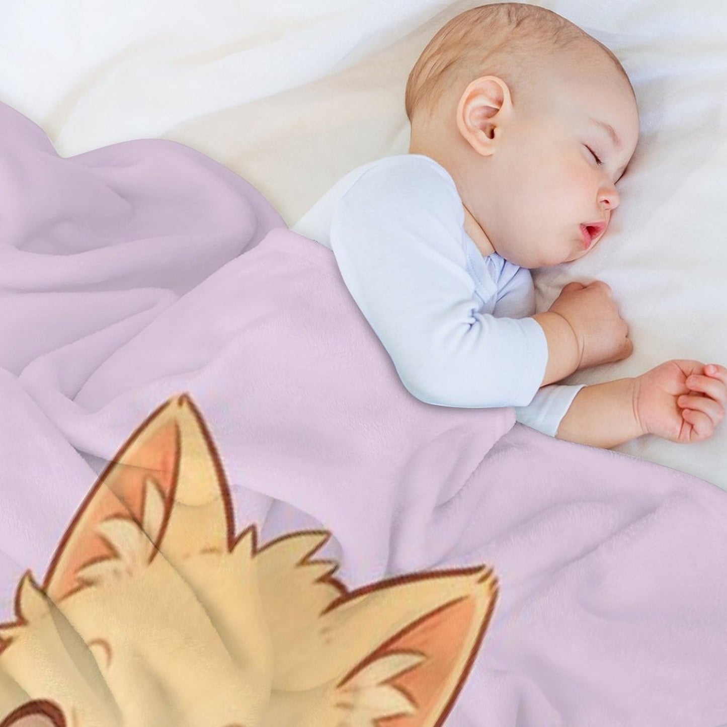 Kitty Ramen Throw Blanket