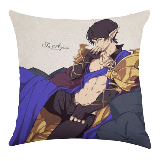Ser Aymeric Linen Throw Pillow Cover