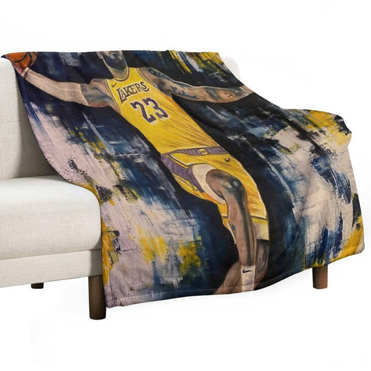Lebron Dunk Throw Blanket