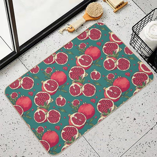 Juicy Pomegranate Fruits Bath Mat