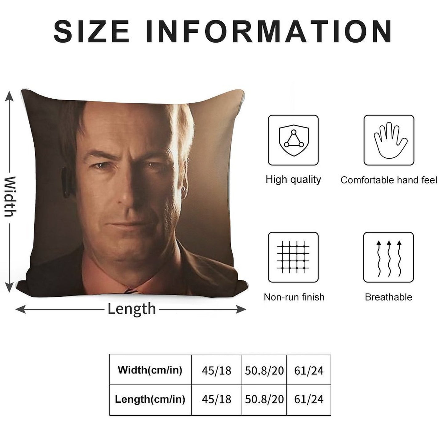 Saul Soft Anti-Pilling Throw Pillow