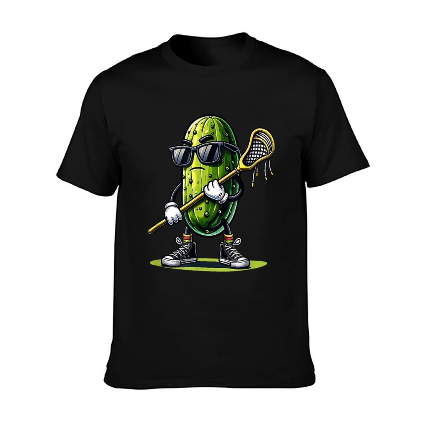 Pickle Playing Lacrosse Funny Sports Trendy For Boys T-Shirt