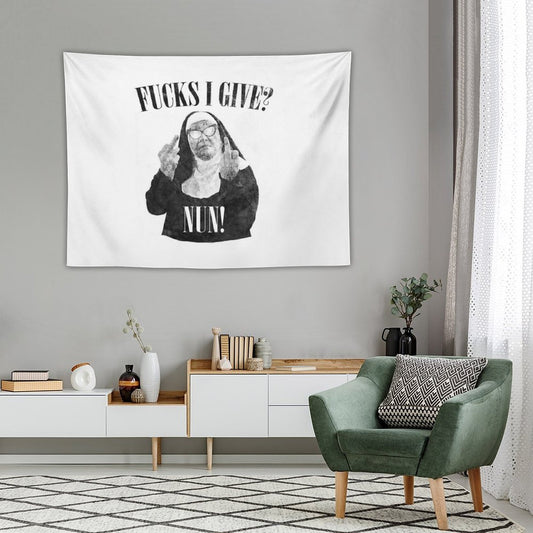 Fuck I Give Nun Tapestry