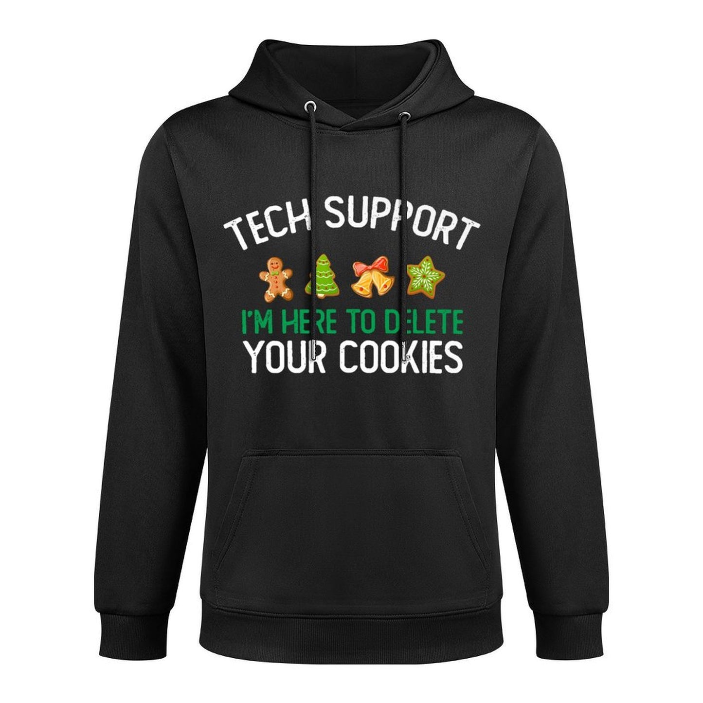 Tech Support Im Here To Delete Your Cookies Christmas Premium Machine Washable Hoodie