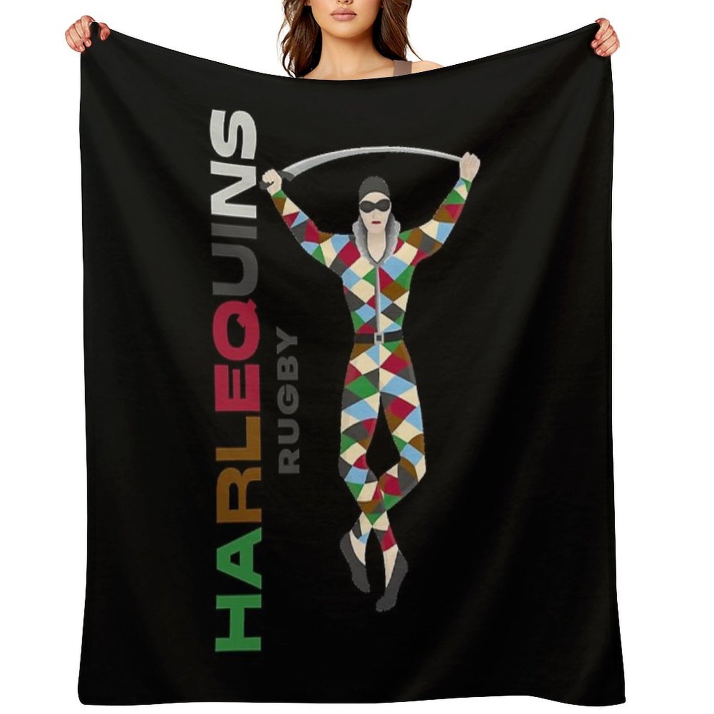 Harlequins Rugby Essential Throw Blanket