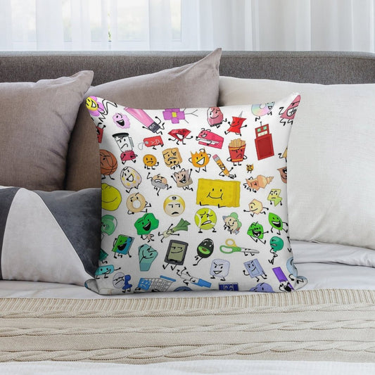 BFB And TPOT Full Cast Print Soft Shrink-Resistant Throw Pillow