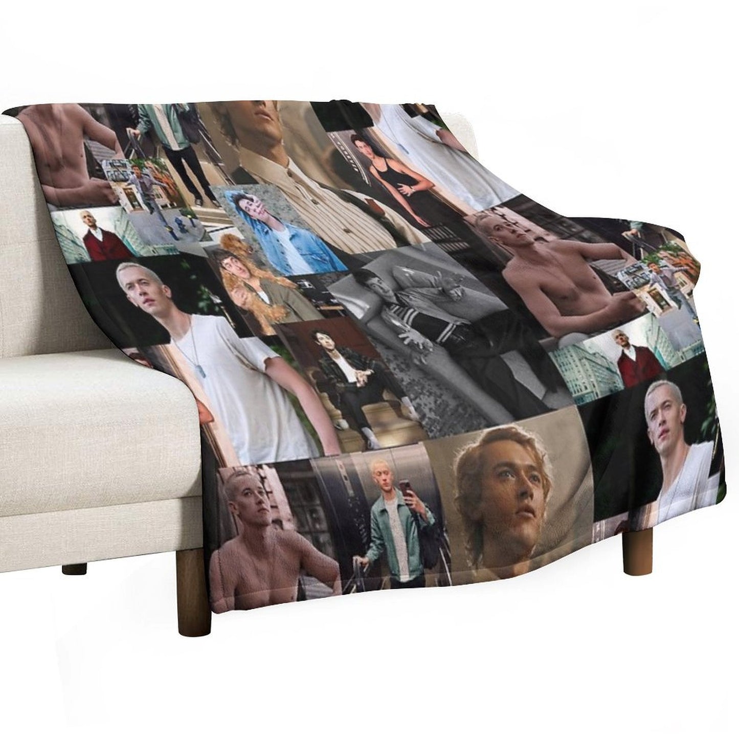 Tom Blyth Coriolanus Snow Throw Blanket