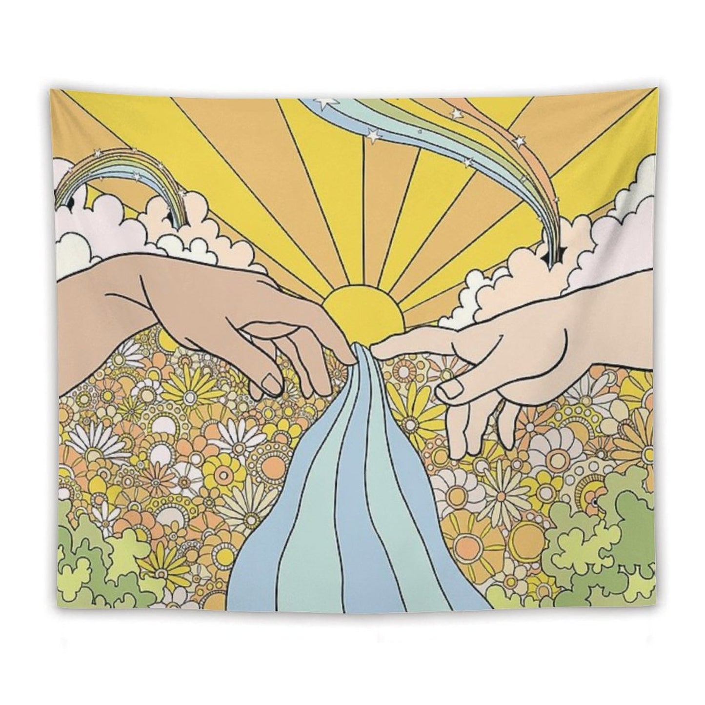 Groovy Creation of Adam Tapestry