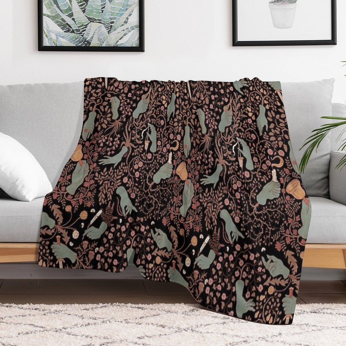 Your Hands Are Cold Throw Blanket
