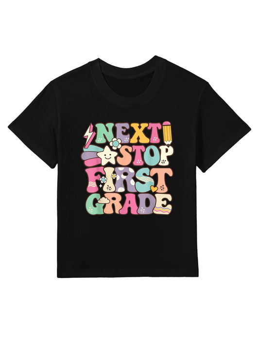 Next Stop 1st Grade Kindergarten Graduation Last Day Grad Kids T-Shirt