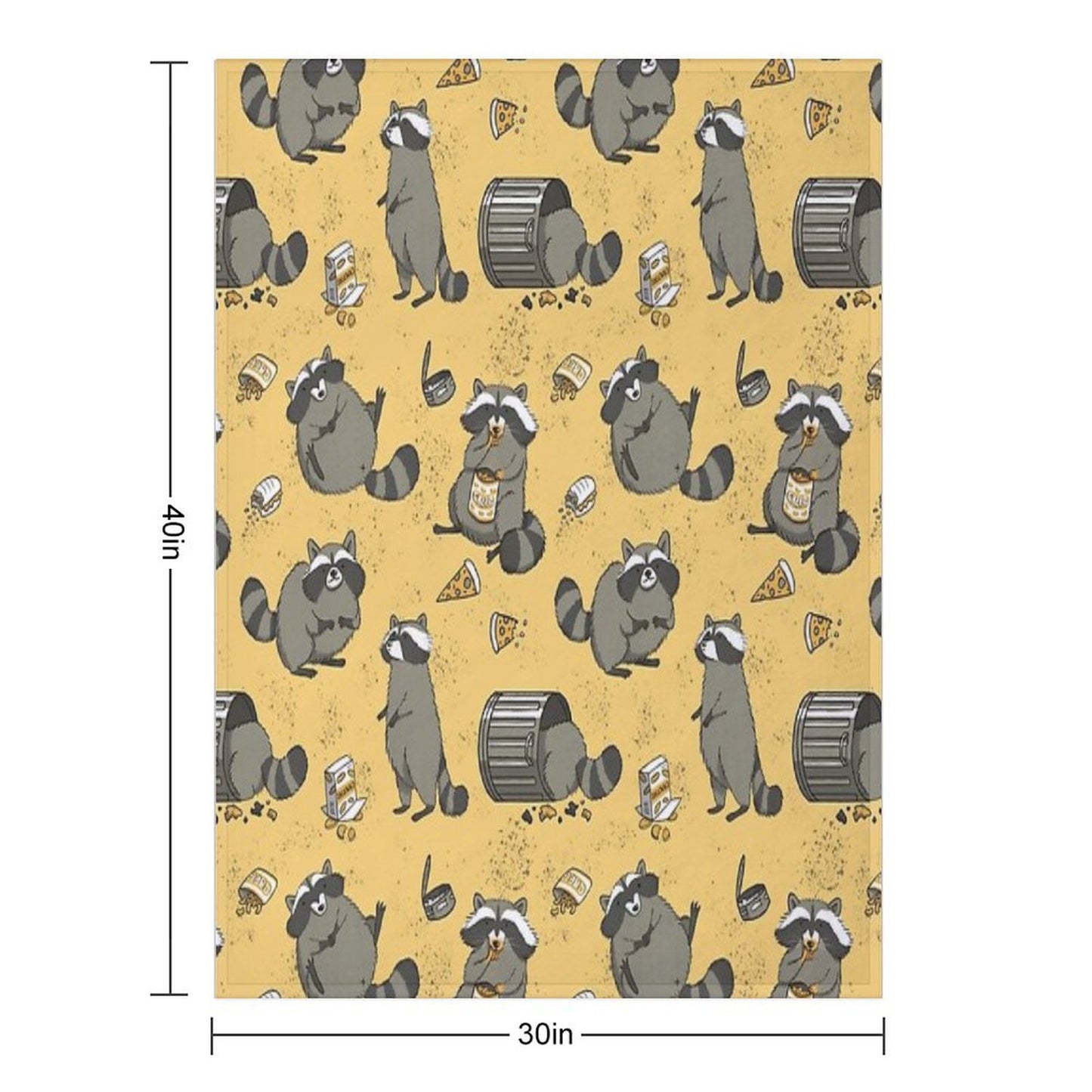 Rascally Raccoons Throw Blanket