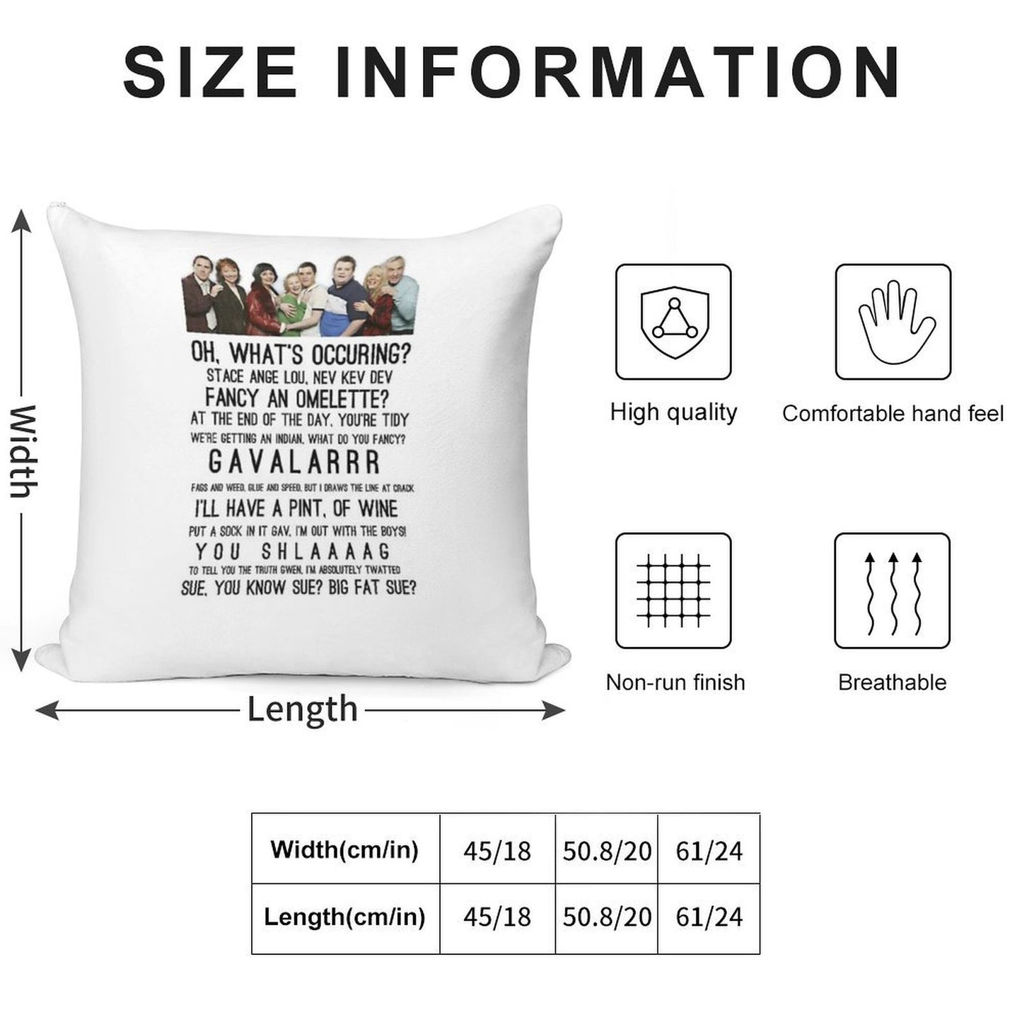 Gavin And Stacey Soft Home Decor Throw Pillow