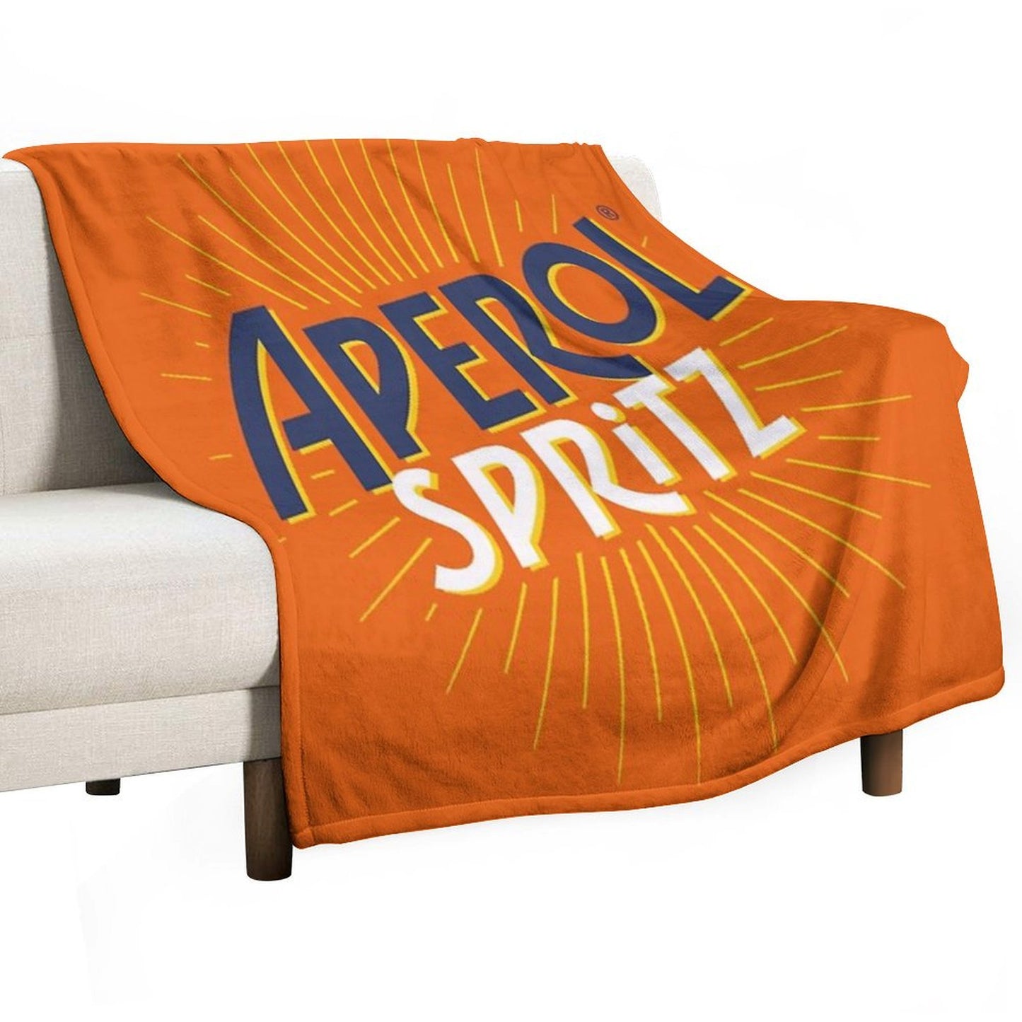 Aperol Spritz Orange Throw Blanket