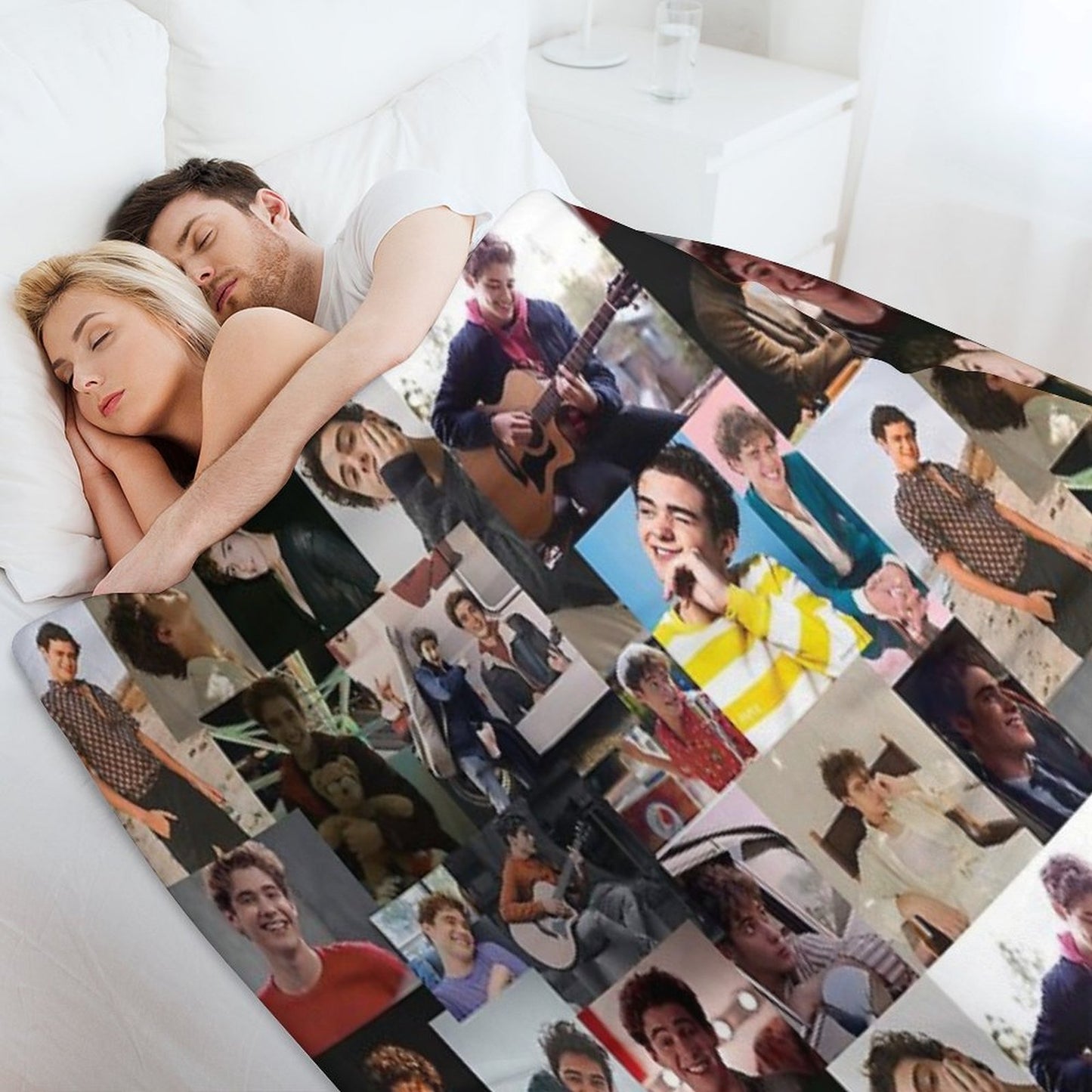 Joshua Bassett Collage Throw Blanket