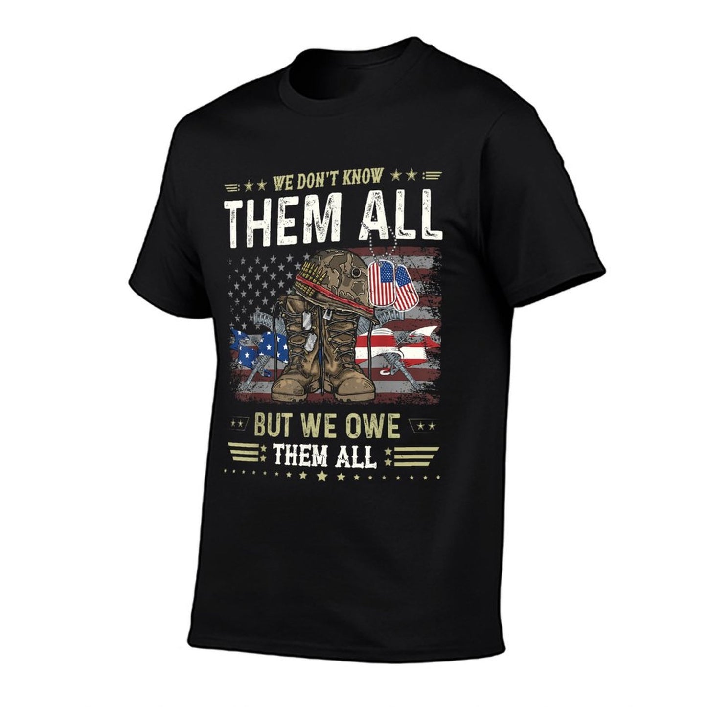 We Owe Them All Partiotic Veterans Day Memorial Day T-Shirt