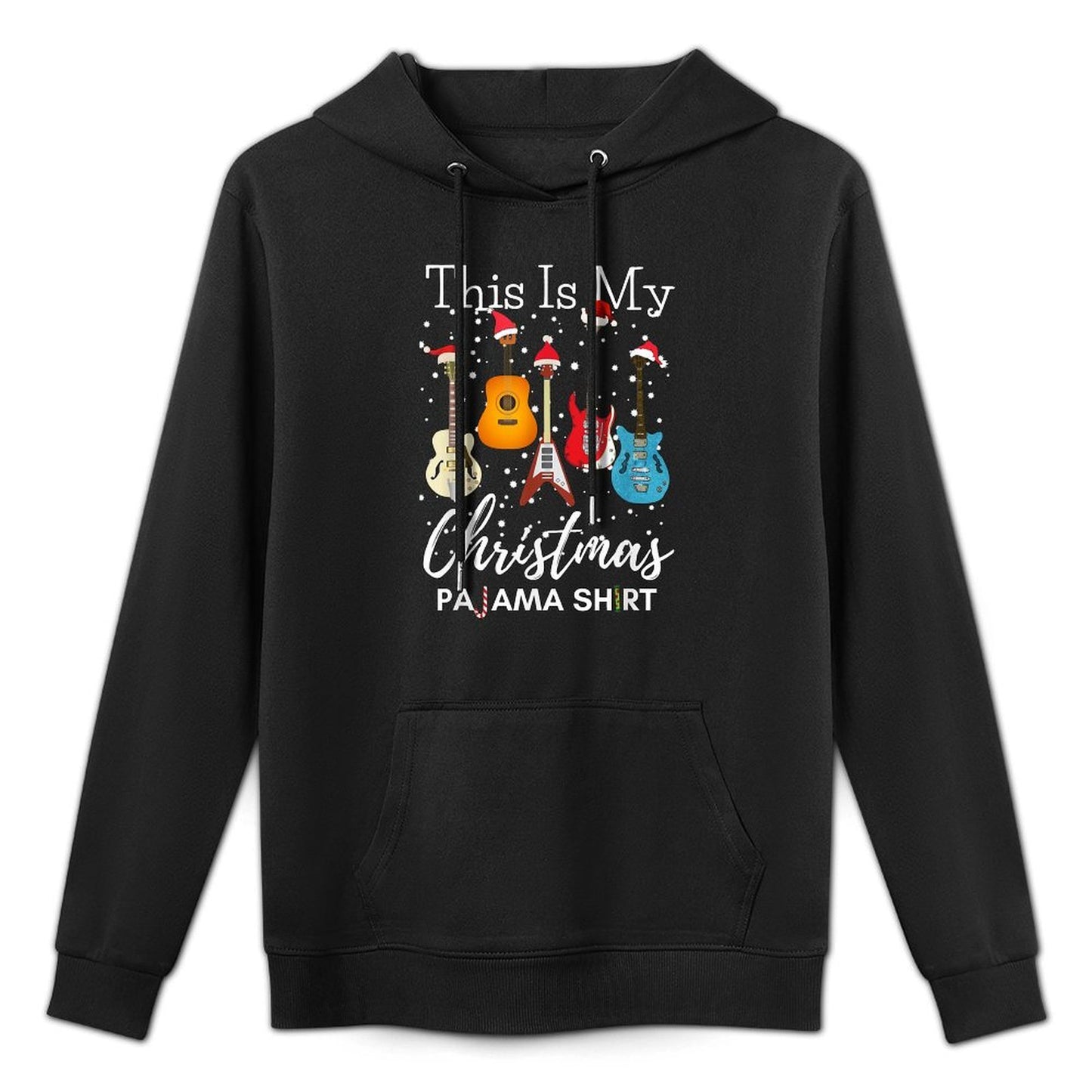 This Is My Christmas Pajama Guitar Guitarist Music Lover Medium-Weight Fabric Hoodie