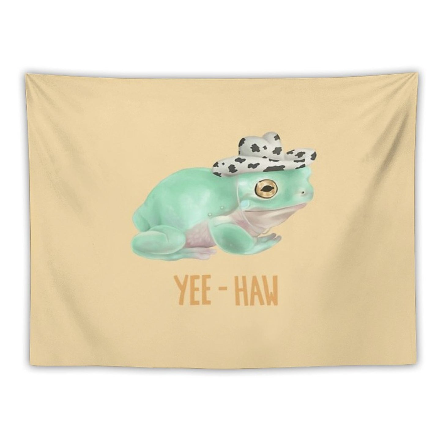Cowboy Frog Tapestry