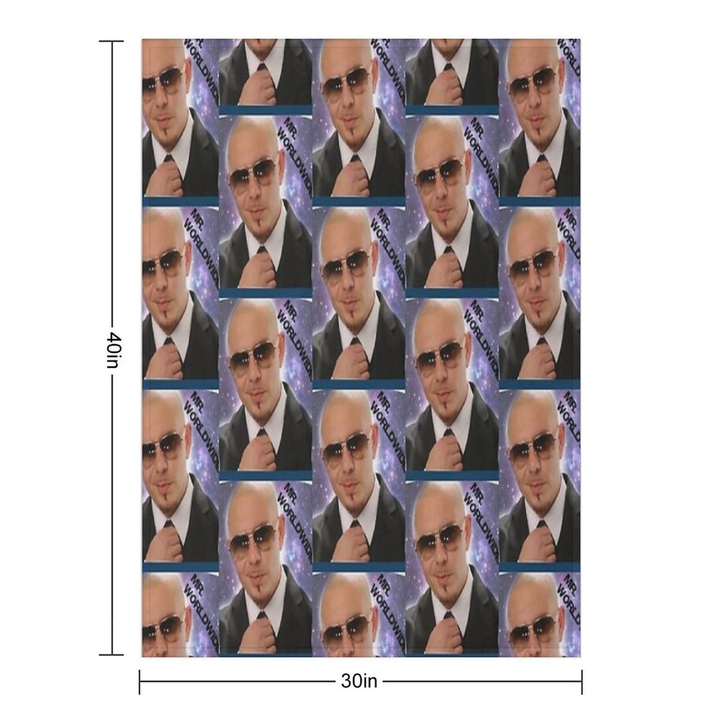 Mr Worldwide Throw Blanket