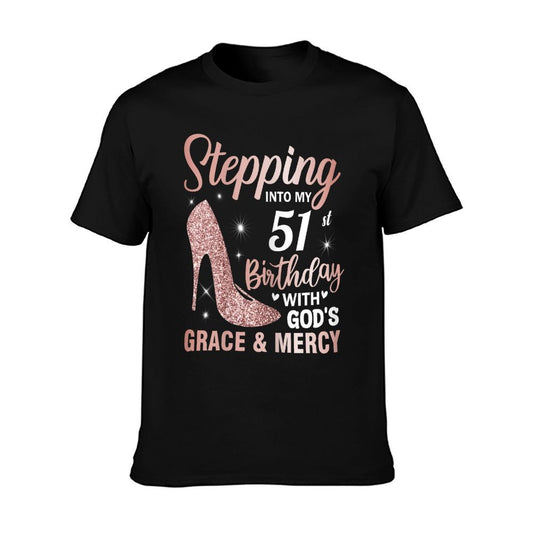 Stepping Into My 51st Birthday Women 51 Year Old Bday T-Shirt
