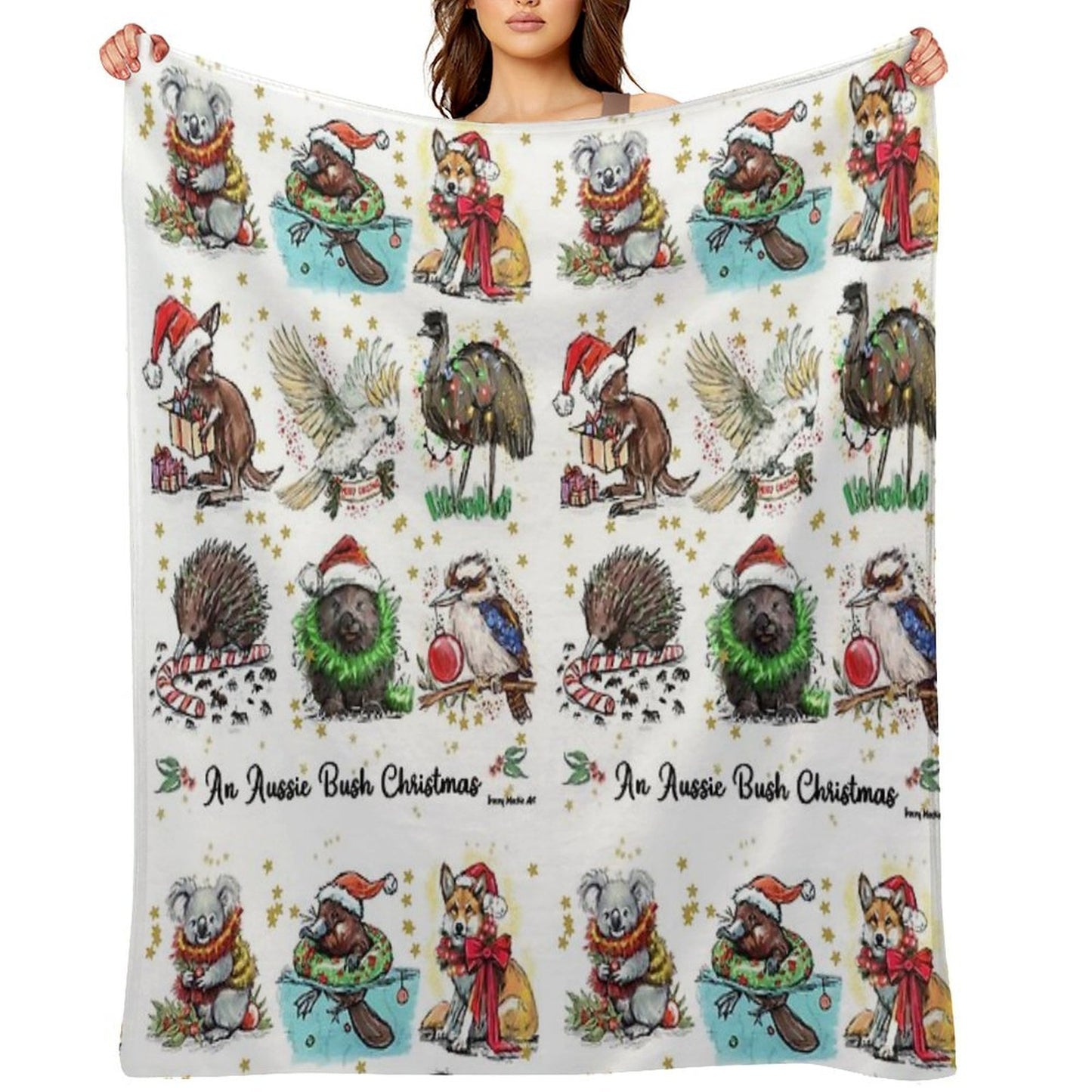 An Aussie Bush Christmas Throw Blanket
